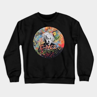 Einstein's Vibrance - Artistic Genius Crewneck Sweatshirt